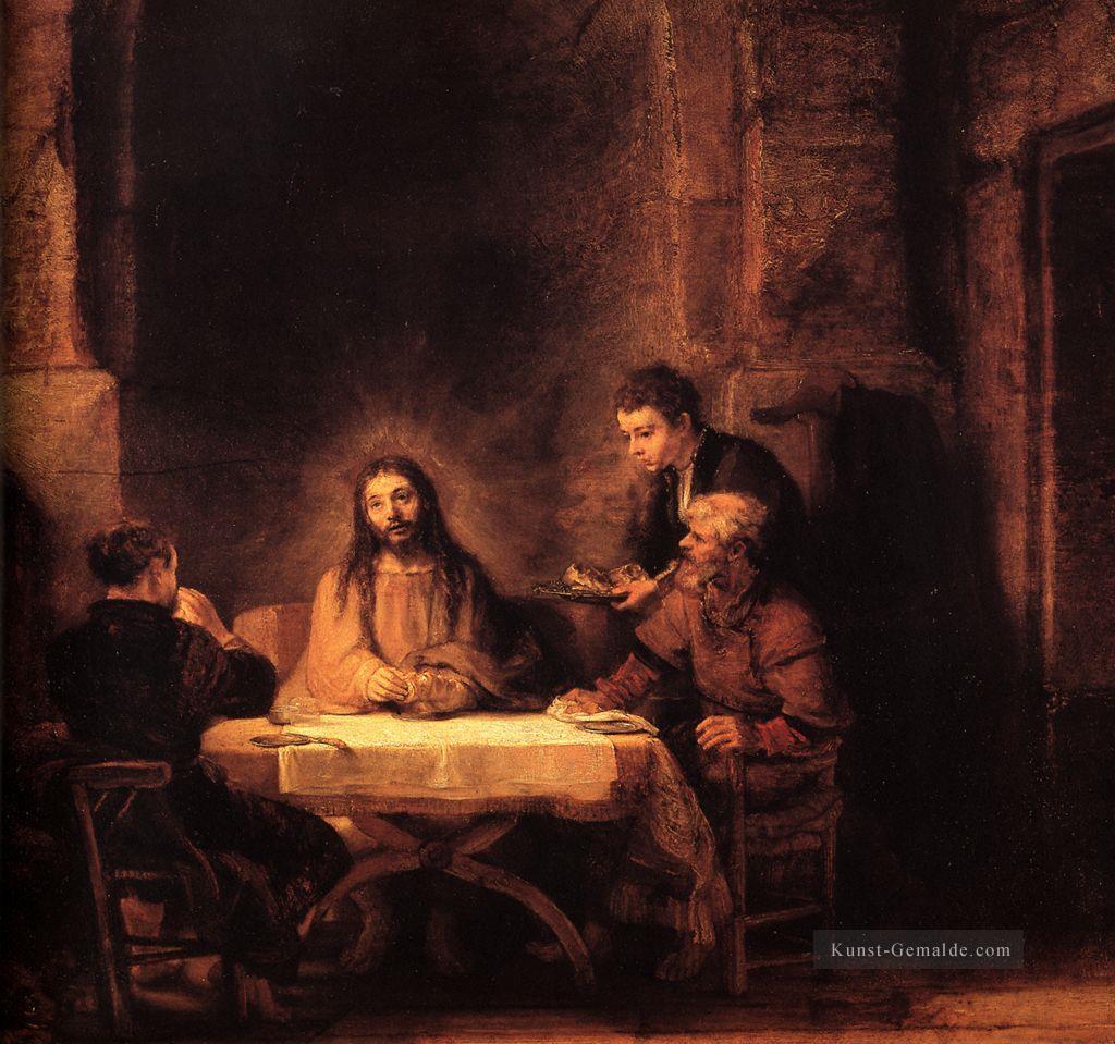 Abendmahl in Emmaus Rembrandt Ölgemälde
